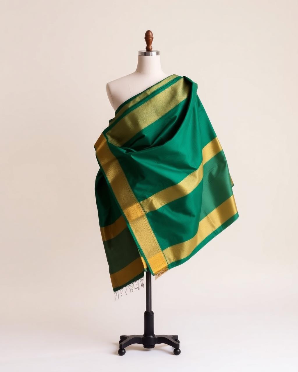 Emerald Handloom Silk Saree