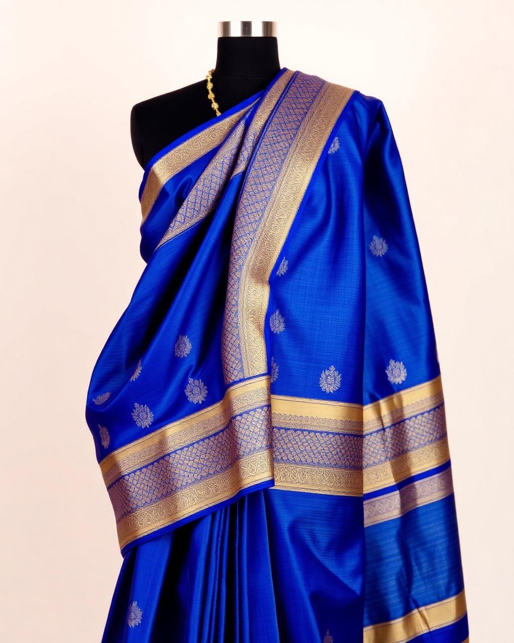 Royal Blue Kanjivaram